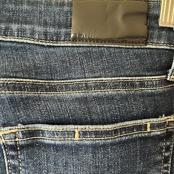 PAIGE Skyline Skinny, medium wash, stretch denim jeans, size 26, EUC. - Picture 4 of 6